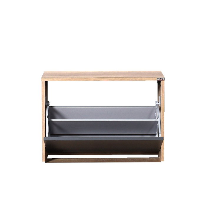 Hanah Home SHC-110-TA-1 Zapatero con diseño elegante en Nogal Claro y Antracita, 60x42x30 cm